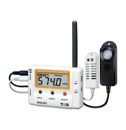 RTR-574 Funk Datenlogger fr UV-Intensitt, Licht, Temperatur und Feuchte