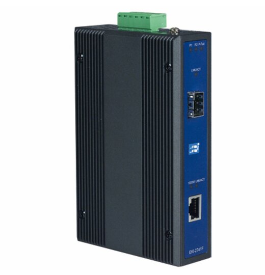 EKI-2741FI Industrie Media Converter, 10/100/1000T(X) zu Fiber Optik