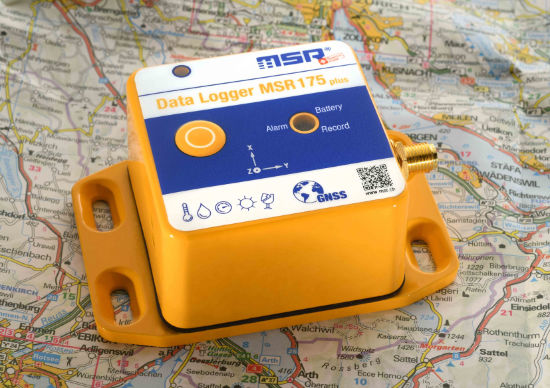 Neuer Transport-Datenlogger MSR175plus mit GPS und Schock-Erfassung