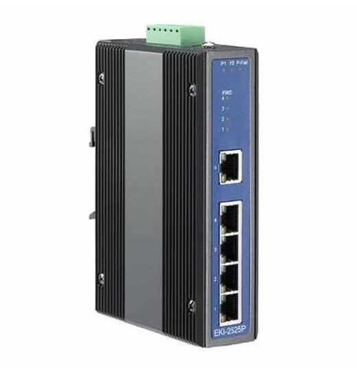 EKI-2525 Unmanaged Industrie Ethernet Switch, 5-Port 10/100Base-T (X)