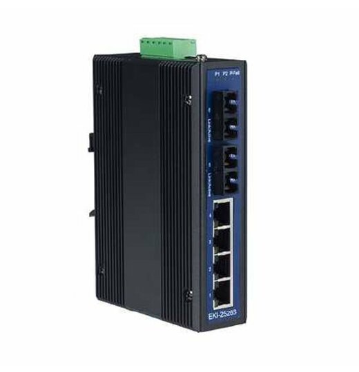 EKI-2526M Multi-Mode Unmanaged Industrie Ethernet Switch,