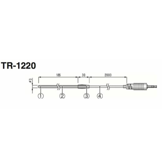 TR-71 U.W. externer Temperatur-Sensor mit Edelstahlgehäuse