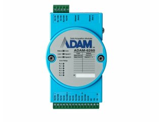 ADAM-6260: 6-Kanal Relais Ausgangsmodul, Modbus TCP