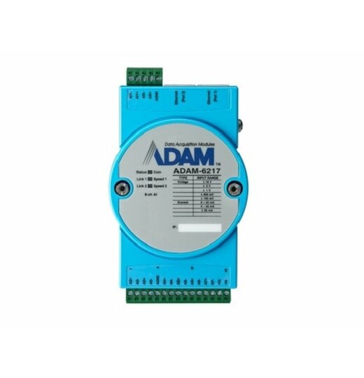 ADAM-6217: 8-Kanal Analog Eingangsmodul, Modbus-TCP