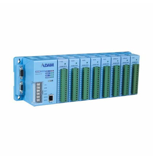 ADAM-5000/TCP: 8-slot Analog-, Digital- I/O-System mit LAN Schnittstelle