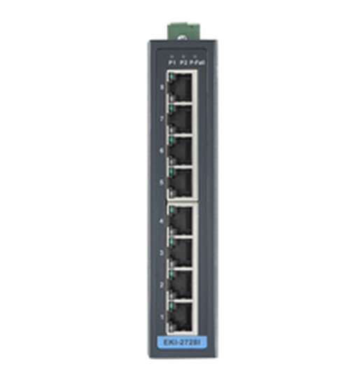 EKI-2728I 8-Port Unmanaged Industrie Gigabit Ethernet Switch mit erweitertertem Temperaturbereich