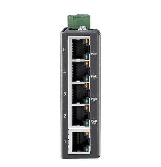 EKI-2525LI 5-Port FE Low Profile Unmanaged Switch w/Wide Temp.