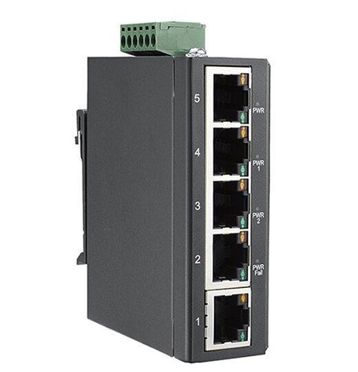 EKI-2525LI 5-Port FE Low Profile Unmanaged Switch w/Wide Temp.