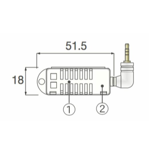 Sensor fr Temperatur und Feuchte