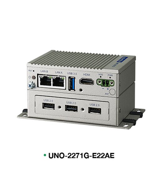 UNO-2271G-E22BE E3815 1.46GHz, 4G RAM, 32G eMMC, 2xLAN, 4x USB, HDMI