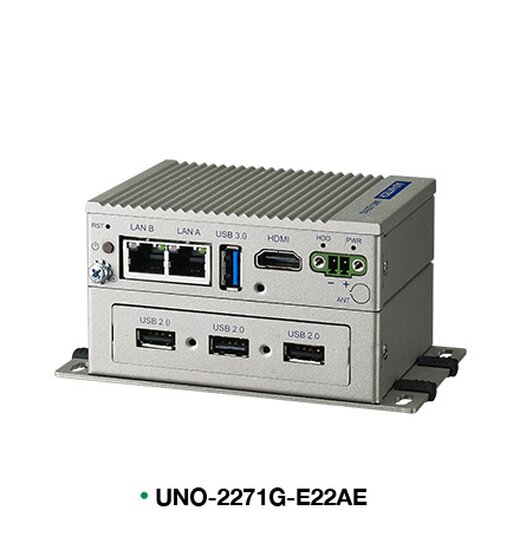 UNO-2271G-E22BE E3815 1.46GHz, 4G RAM, 32G eMMC, 2xLAN, 4x USB, HDMI