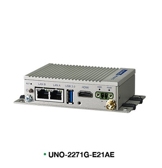 UNO-2271G-E21BE E3815 1.46GHz, 4G RAM, 32G eMMC, 2xLAN, 1x USB, HDMI