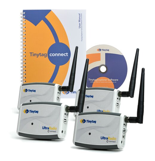 TR-3600-3SPK: Funk-Datenlogger-Kit: 3 Temperatur-/Feuchtelogger, USB Empfnger, Kabel und Software