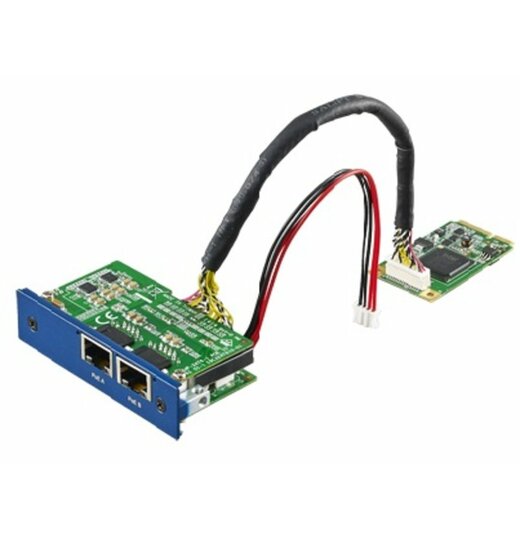 PCM-24R2PE: iDoor Modul, 2x GLAN, IEEE 802.3af PoE