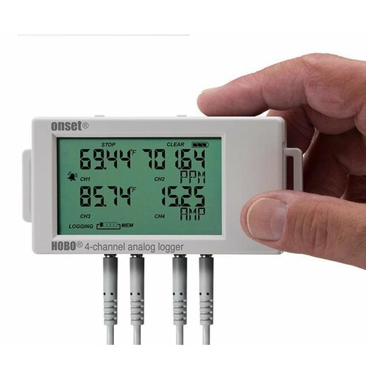 UX120-006M: 4-Kanal Analog-Datenlogger mit LCD Display