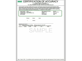 NIST-SETUP Temperaturpunkt Zertifizierung