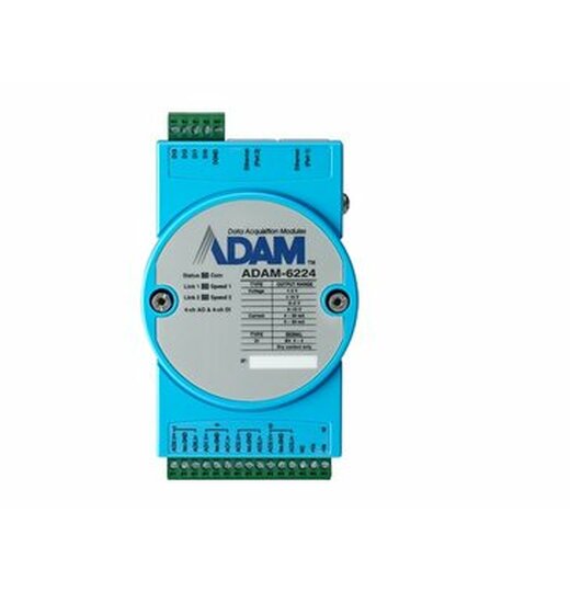 ADAM-6224: 4-Kanal Analog Ausgangsmodul, Modbus-TCP