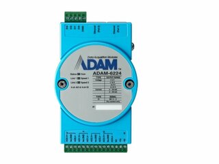ADAM-6224: 4-Kanal Analog Ausgangsmodul, Modbus-TCP