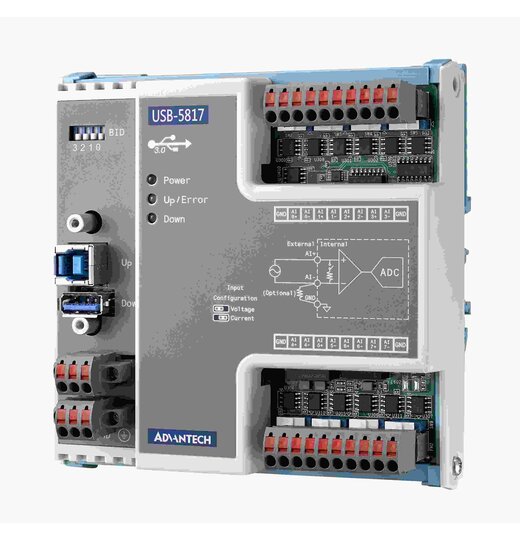 USB-5817: Industrielles Anaolog-Eingangsmodul auf USB 3.0