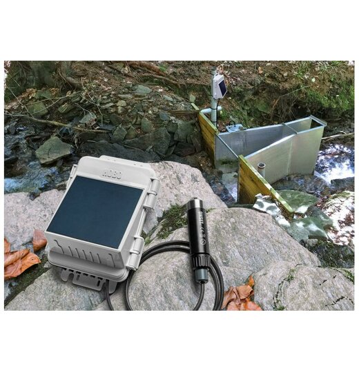 RX2104  MicroRX Datenlogger für Pegelmessung; mit Solarpanel
