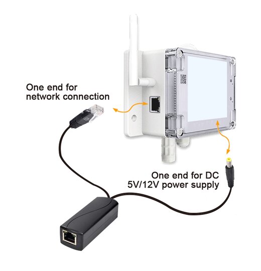 UbiBot PoE Splitter, IEEE 802.3af kompatibel, Ausgang 12V, 1A (13W)