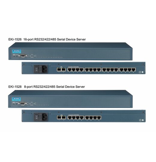 EKI-1528 Serial Device Server 8x RS-232/422/485 zu Ethernet