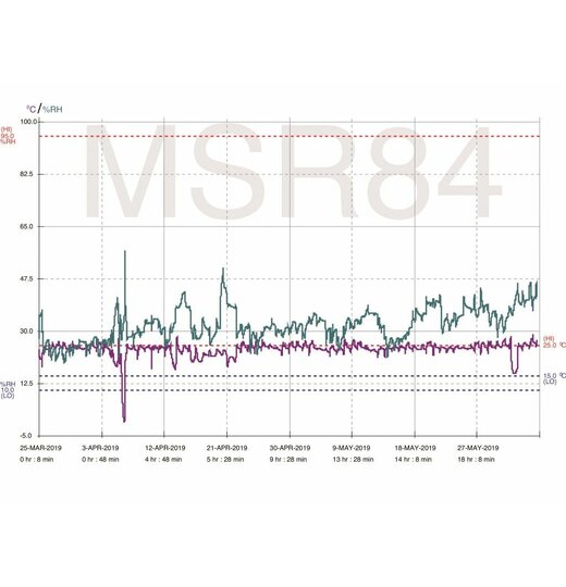 MSR83 PDF Temperatur Datenlogger mit Anzeige