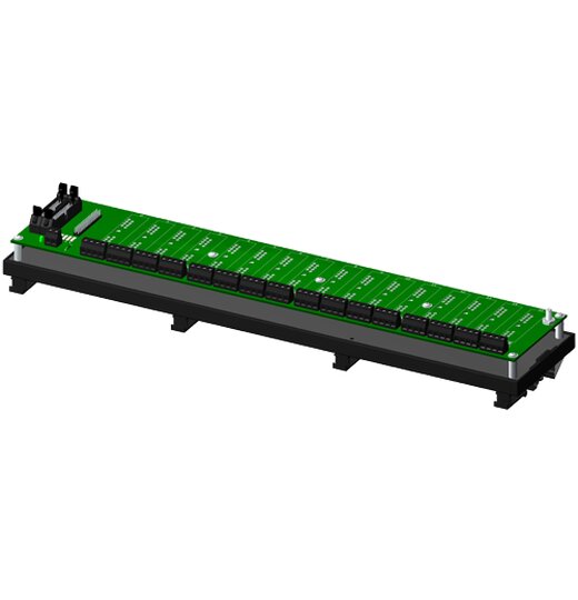 SCMPB01-3 Non-multiplexed, 16-Kanal Backpanel | Non-multiplexed 16-Kanal Backpanel ohne Kaltstellenkompensationssensor und mit Montagemglichkeit auf DIN-Schiene