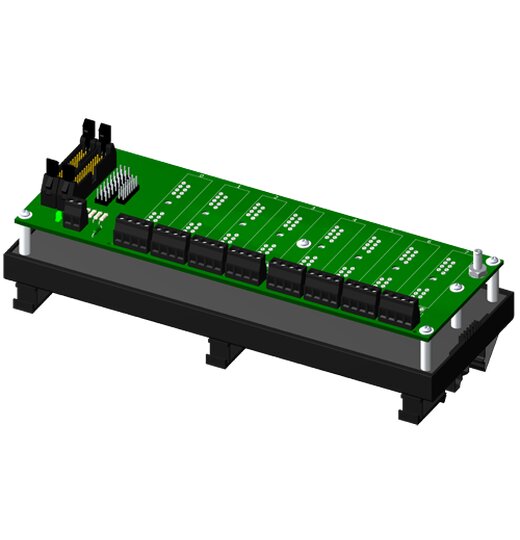 SCMPB05-3 Non-multiplexed 8-Kanal Backpanel | Non-multiplexed 8-Kanal Backpanel ohne Kaltstellenkompensationssensor und mit Montagemglichkeit auf DIN-Schiene