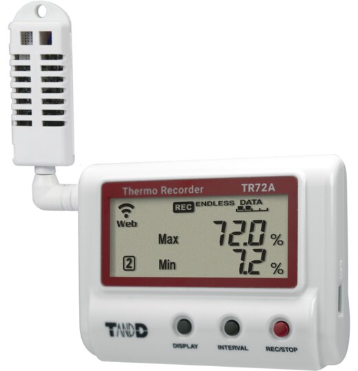 TR72A WLAN Datenlogger für Temperatur und Luftfeuchte