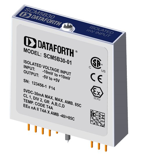 SCM5B30-01 Analoge Spannungseingangsmodule, 4Hz Bandbreite | Eingang 10mV | Ausgang 5V