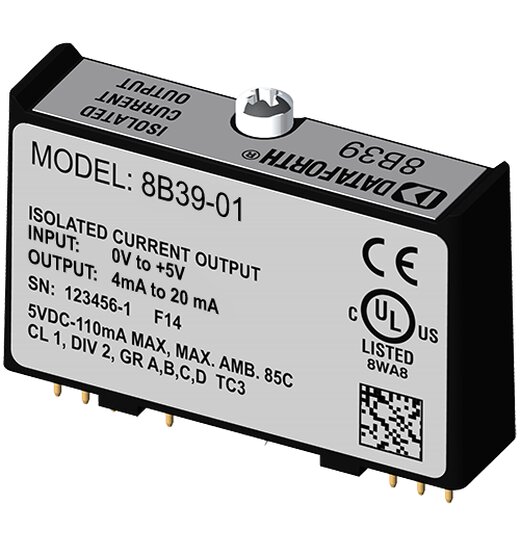 8B39-01 Stromausgangsmodule | Eingang 0-5V | Ausgang 4-20mA