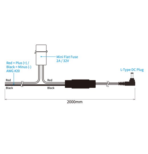 DC Adapter-Kabel für RTR500BM