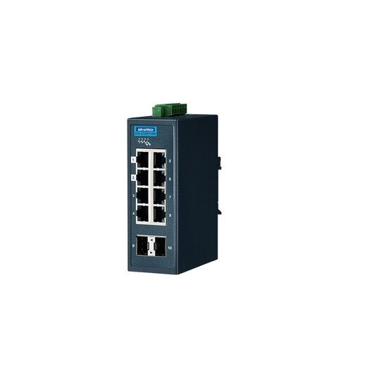 8GE+2G Industrie Switch mit Modbus TCP/IP, weiter Temperaturbereich