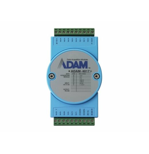 ADAM-4017+: 8 Kanal Analog Eingangsmodul, RS-485 / Modbus