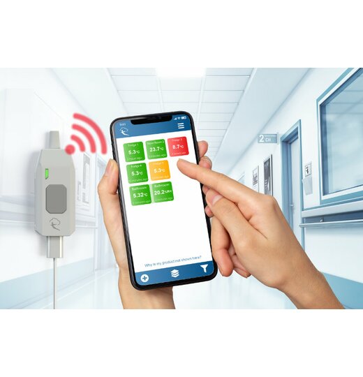 Wireless Alert PRO THP Temperatur- und Luftfeuchte Grenzwert-Alarm-Sensor Standard-Genauigkeit