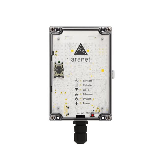 Aranet PRO Plus LTE Basisstation zur Umweltüberwachung im Freien mit 4G LTE Modem