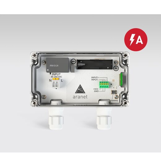 Aranet 4-20 mA Transmitter mit 24 V/DC Stromversorgung