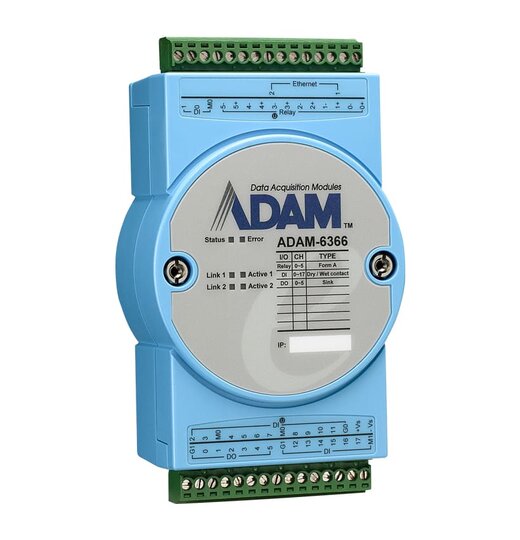 ADAM-6366 OPC UA Ethernet I/O - SSR Relay Output Modul