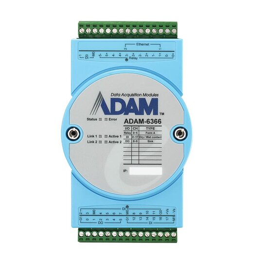 ADAM-6366 OPC UA Ethernet I/O - SSR Relay Output Modul