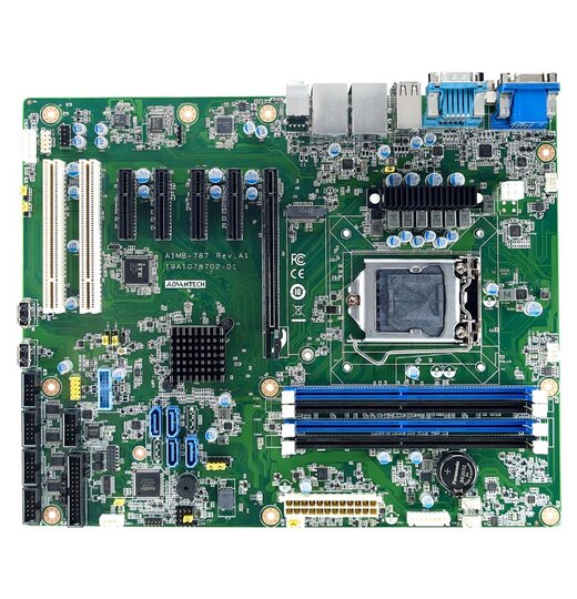 AIMB-787G2: ATX Industrie Motherboard fr Core i CPUs der 10./11. Generation, LGA1200, mit DP/DVI/VGA, DDR4, USB 3.2, M.2