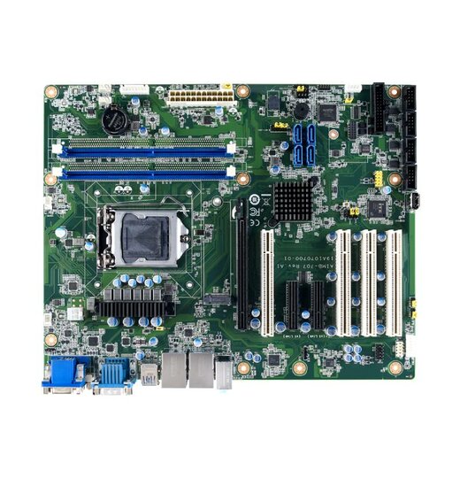 AIMB-707G2: ATX Industrie Motherboard fr Core i CPUs der 10./11. Generation,  LGA1200, mit DVI/VGA, DDR4, USB 3.2, M.2, 6 COMs