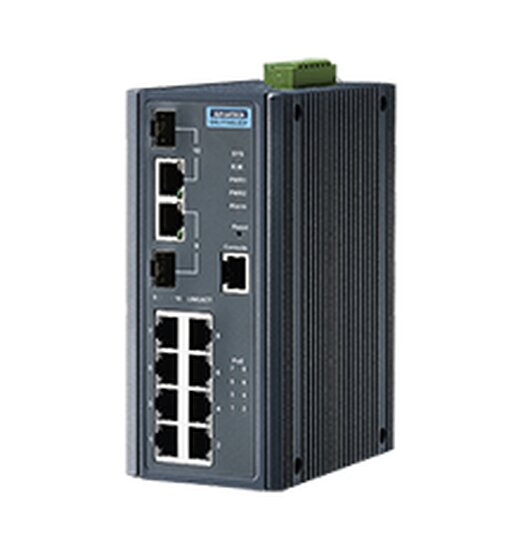 EKI-7710G-2CPI Managed Industrie Gigabit Ethernet Switch mit PoE und Wide Temperature Bereich
