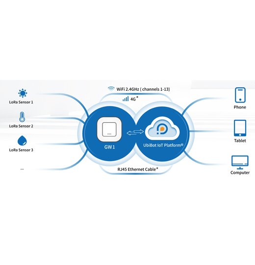 LoRa Gateway mit WiFi, Ethernet und PoE