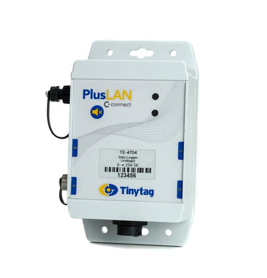TE-4704: Ethernet-Datenlogger zur Spannungsmessung mit einem Eingang, 0 bis 25 Volt DC