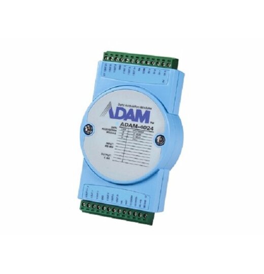 ADAM-4024:  4-Kanal Analog Ausgangsmodul,  mit Modbus